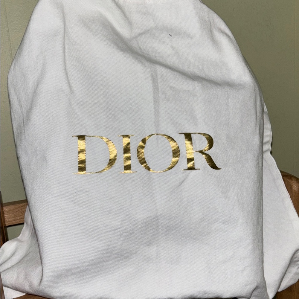 Christian Dior Gold Logo Accent Black Leather Handle Bag Dior Dusty - Picture 3 of 15